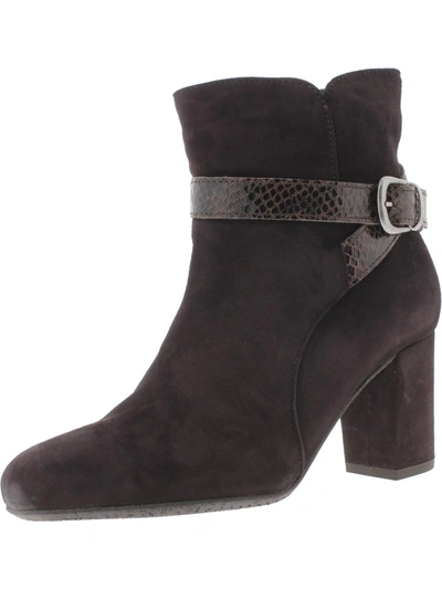 Shop Eric Michael Beatrice Womens Leather Round Toe Ankle Boots In Brown
