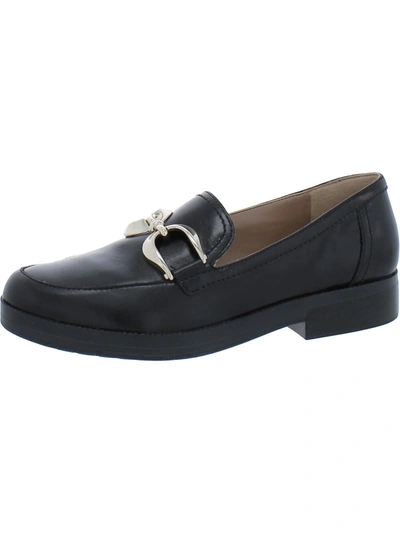 Shop 27 Edit Beline Womens Leather Slip-on Loafers In Black