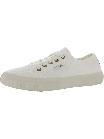 Shop Natural World Womens Canvas Casual Slip-on Sneakers In White