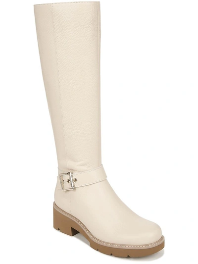 Shop Naturalizer Darry Tall Womens Leather Water Repellent Knee-high Boots In White