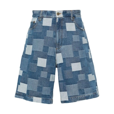 Shop Apc A.p.c. Shorts In Blue