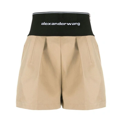 Shop Alexander Wang Shorts In Neutrals