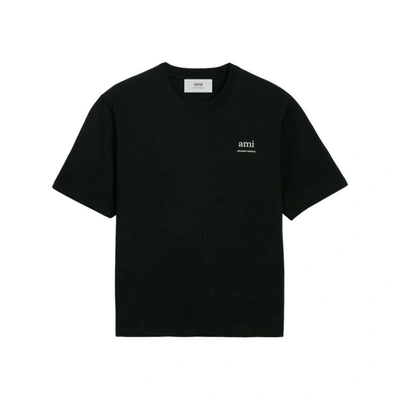 Shop Ami Alexandre Mattiussi Ami Paris T-shirts In Black