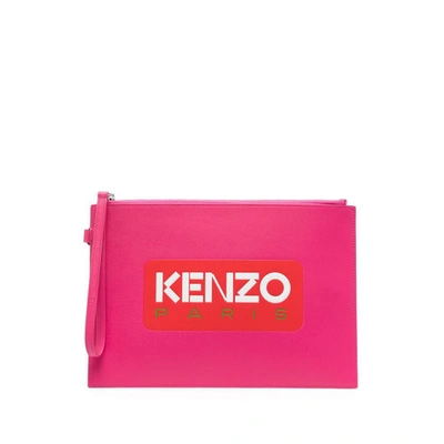 Shop Kenzo Small Leather Goods In Pink