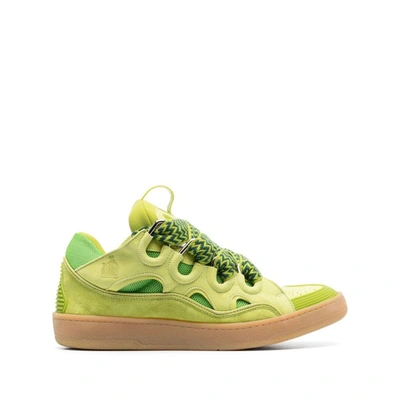 Shop Lanvin Sneakers In Green