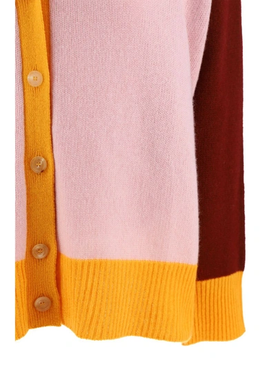 Shop Marni Colorblock Cardigan In Multicolor