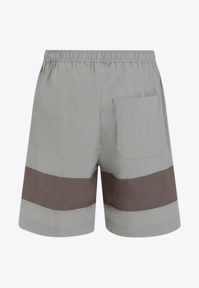 Shop Craig Green Barrel Bermuda Shorts In Gray