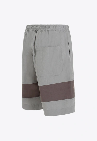 Shop Craig Green Barrel Bermuda Shorts In Gray