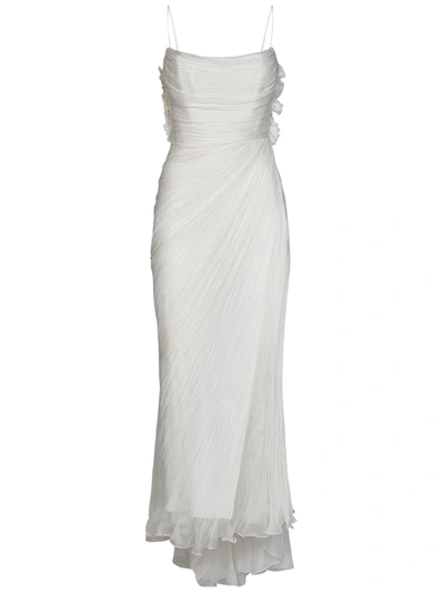 Shop Maria Lucia Hohan Siona Dress In Bianco