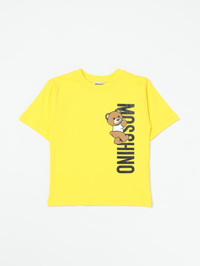 Shop Moschino Kid T-shirt  Kids Color Yellow