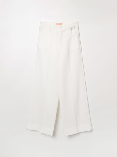 Elisabetta Franchi La Mia Bambina Pants  Kids Color Yellow Cream In Yellow Cream
