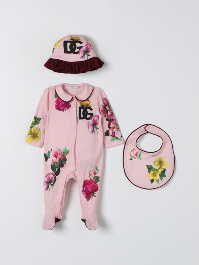 婴儿全身套装 DOLCE & GABBANA 儿童 颜色 粉色
