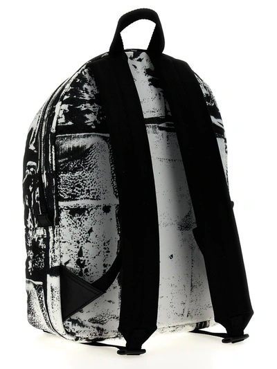 Shop Alexander Mcqueen 'metropolitan' Backpack In White/black