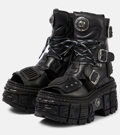 Vetements Black New Rock Edition Gamer Boots In Black