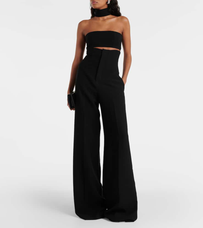 Monot Mônot Crêpe Bandeau Top In Black
