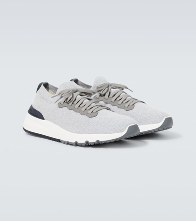 Brunello Cucinelli Sneakers Blacks And Greys In Gray