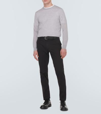 Zegna Wool Sweater In Gray
