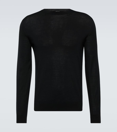 Shop Zegna Wool Sweater In Black