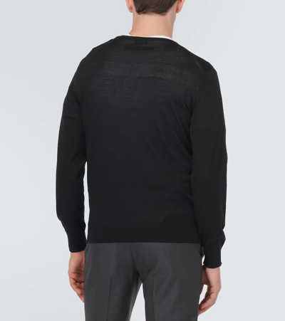 Shop Zegna Wool Sweater In Black