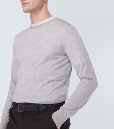 Zegna Wool Sweater In Gray