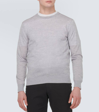 Zegna Wool Sweater In Gray
