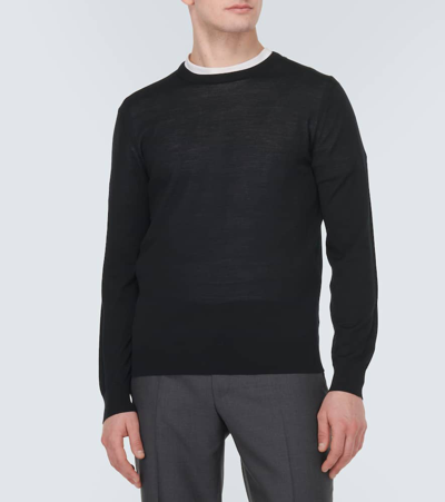 Zegna Wool Sweater In Black