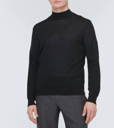 Shop Zegna Wool Sweater In Black