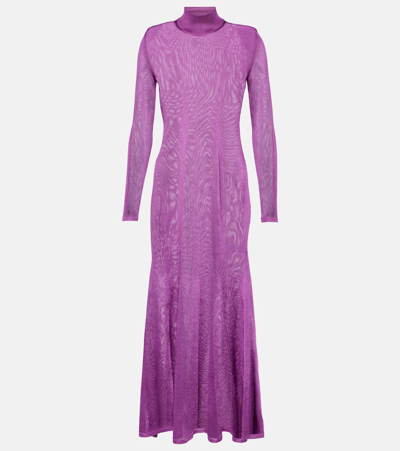 Shop Tom Ford Jersey Maxi Dress In Pink
