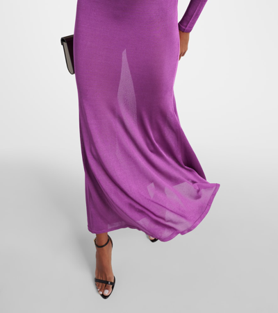 Tom Ford Jersey Maxi Dress In Pink