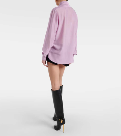 Shop Tom Ford Silk Batiste Shirt In Pink