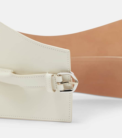 Alaïa Neo Leather Belt In White
