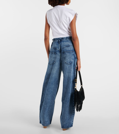 Isabel Marant Jordy High-rise Wide-leg Jeans In Blue