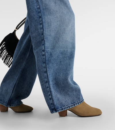 Isabel Marant Jordy High-rise Wide-leg Jeans In Blue