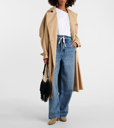 Shop Isabel Marant Jordy Wide-leg Jeans In Blue