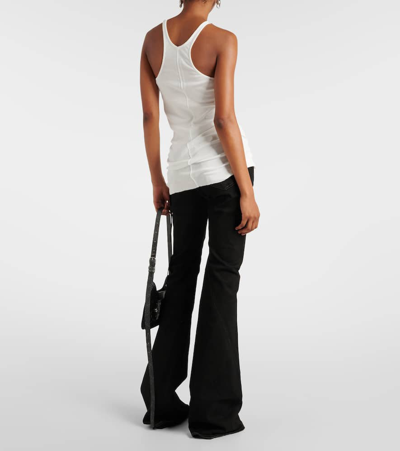 Shop Rick Owens Cotton Jersey Tank Top In White