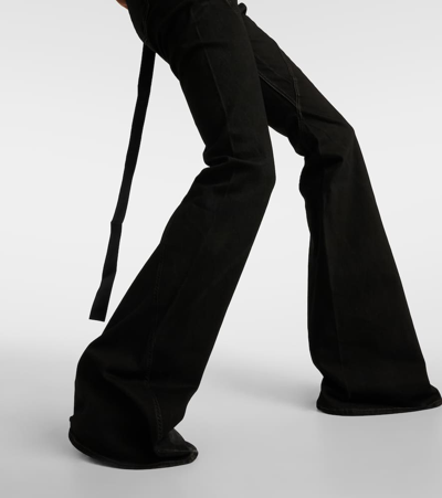 Shop Rick Owens Mid-rise Bootcut Jeans In Black