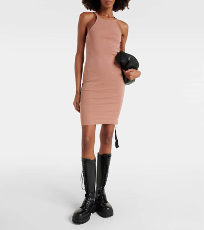 Shop Rick Owens Cotton Minidress In Pink