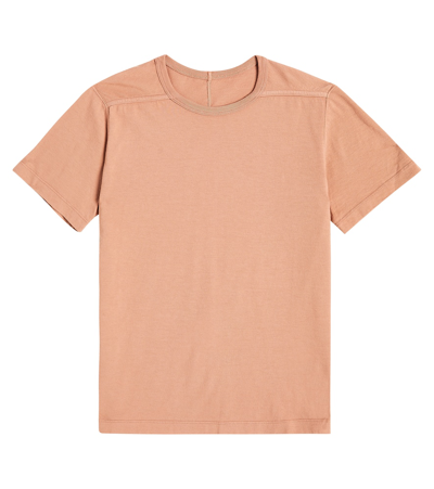 Shop Rick Owens Level T Cotton Jersey T-shirt In Pink