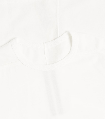 Rick Owens Level T Cotton Jersey T-shirt In White