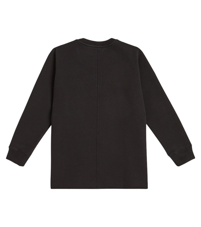 Rick Owens Babygeo Cotton Jersey Hoodie In Black
