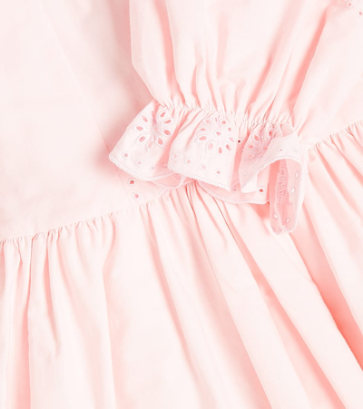 Patachou Broderie Anglaise Cotton Dress In Pink
