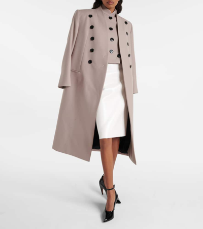 Shop Alaïa Wool Jacket In Beige