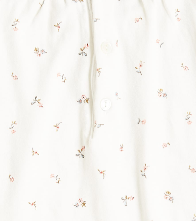 Shop Bonpoint Ailette Cotton Pajamas In White