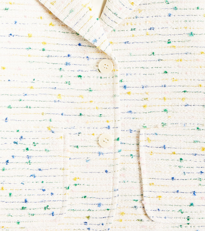 Shop Bonpoint Tomas Cotton-blend Tweed Jacket In Multicoloured
