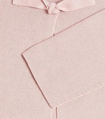 Shop Il Gufo Cotton Cardigan In Pink