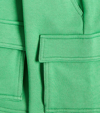 Shop Il Gufo Cotton Jersey Bermuda Shorts In Green
