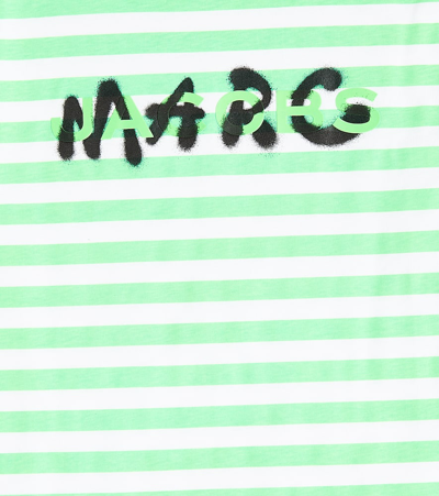 Marc Jacobs Logo-print Cotton T-shirt In Green