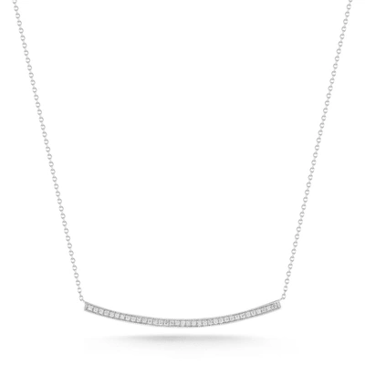 Shop Dana Rebecca Designs Sylvie Rose Long Bar Necklace In White Gold