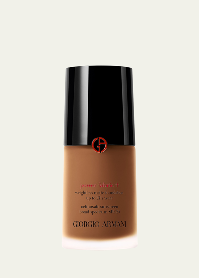Armani Collezioni Power Fabric+ Matte Foundation With Broad-spectrum Spf 25 In 13