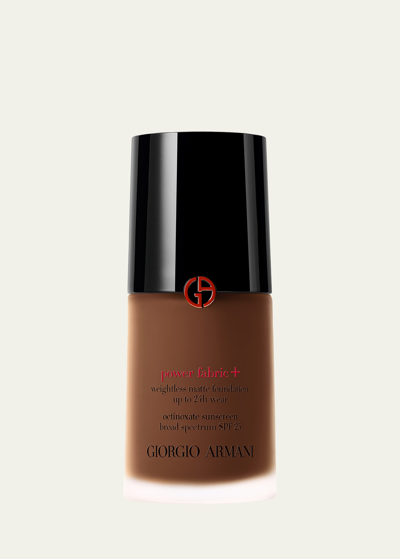 Shop Armani Beauty Power Fabric+ Matte Foundation With Broad-spectrum Spf 25 In 15